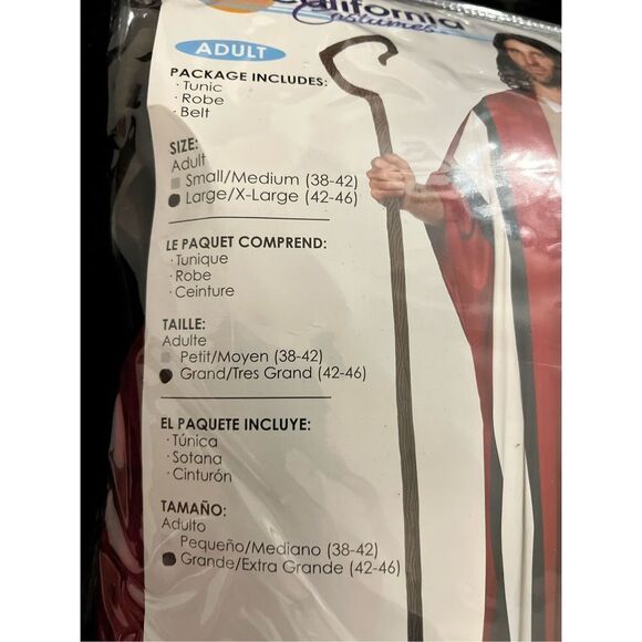 California costumes Nativity Moses shepherd Sz L Xl - Picture 4 of 5